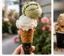 Enjoying Aurora gelato
