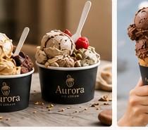 Enjoying Aurora gelato