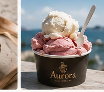 Enjoying Aurora gelato